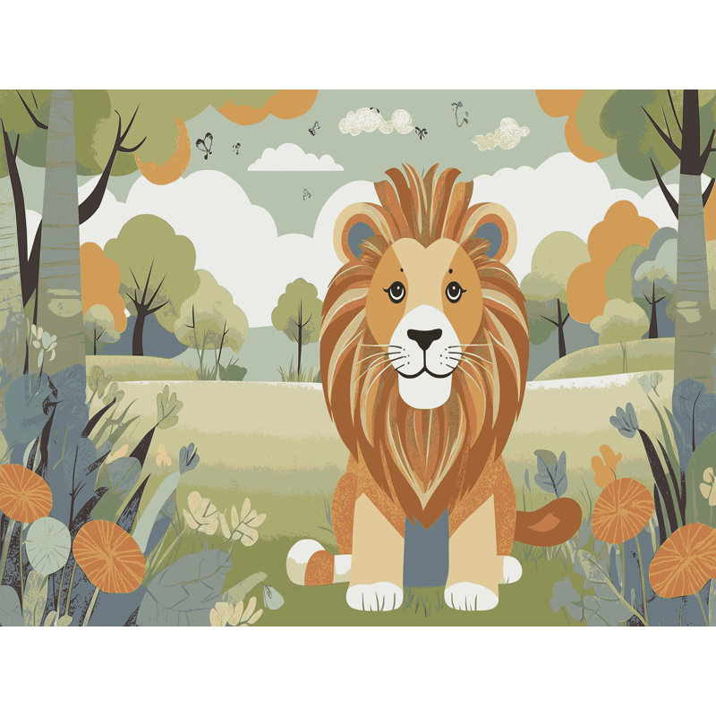 East Urban Home Cute Animals Kids Rug, Rectangle 2' x 3'
