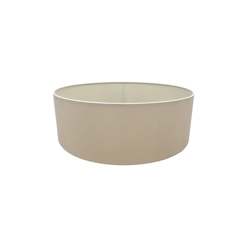 15cm H Faux Silk Bowl Pendant Shade, Nude Beige
