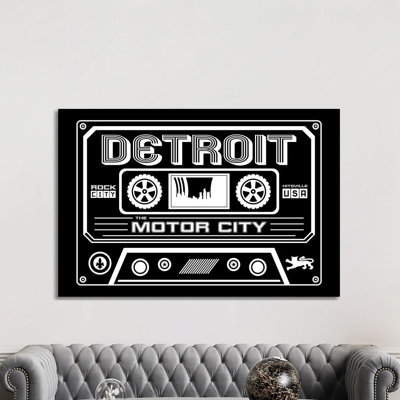 " Detroit Cassette - Dark Background "