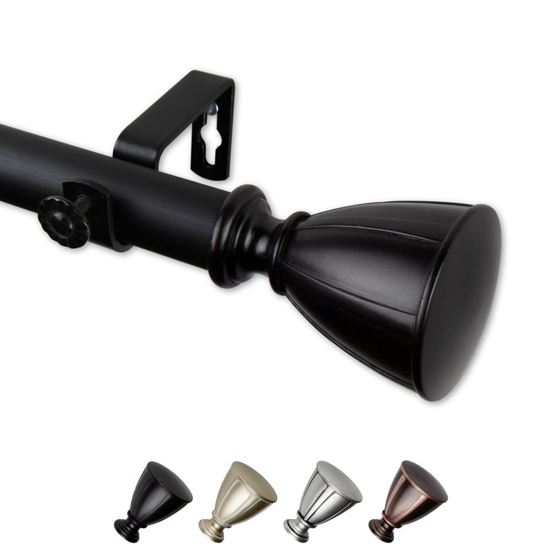 Simple 1 po Ayla, Noir, 48" – 84"