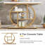 41.34'' Marble Top Console Table