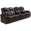 Fauteuils inclinables de luxe avec caractéristiques intelligentes, cuir véritable pour cinéma maison