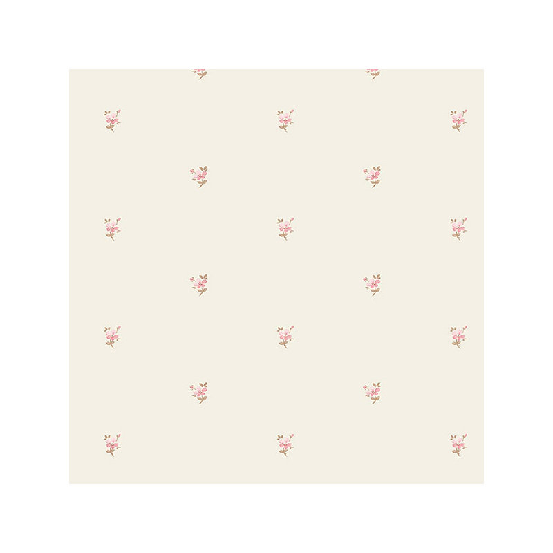 Amaranthine 32.7' x 20.5" Mini Daisies Wallpaper, Beige / Red / Brown