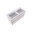 Ensemble de meuble-lavabo double mural 59,5 "Azden-804546651