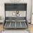 Queen Size Murphy Bed with Sofa Integration-431670219