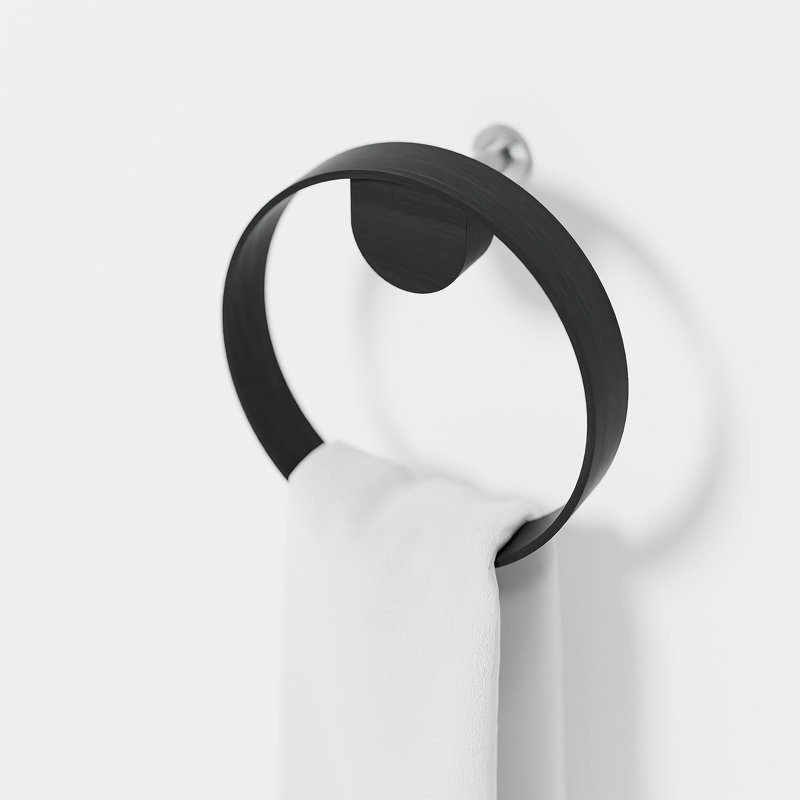 Ring Towel Holder Yoku, Dark Oak