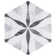 Classico Bardiglio Hex 7" x 8" Porcelain Patterned Wall & Floor Tile