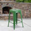 Anastassios Industrial Style Stool - Modern Metal Galvanised Steel-2146996887-2146997101