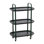 Main + Mesa Modern Plastic and Metal 3-Tier Trolley
