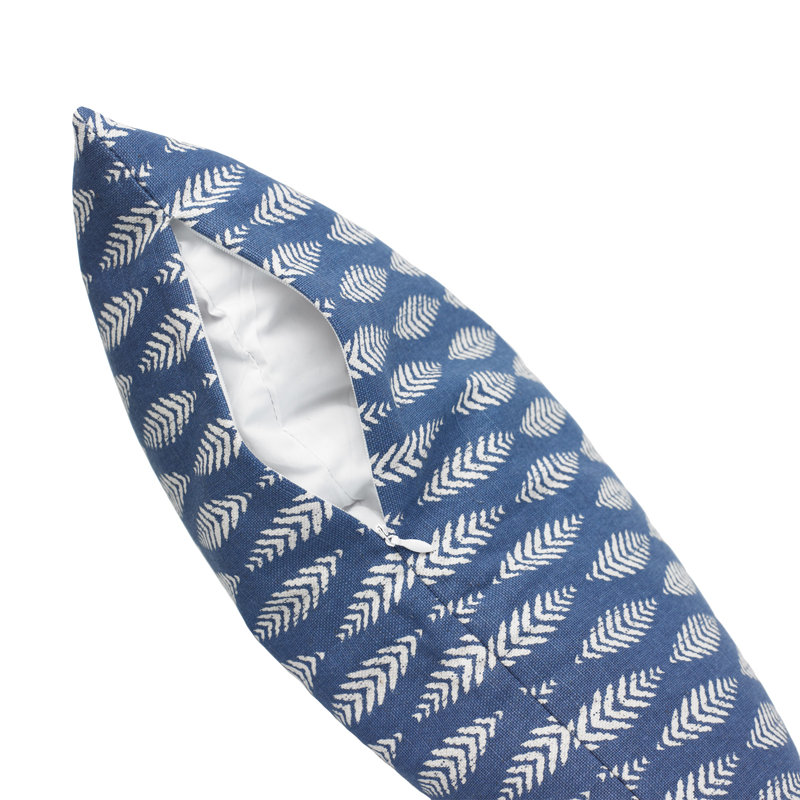 Coussin décoratif, Bleu, H 24 po x l 24 po x P 4 po
