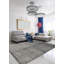 Tapis décoratif gris dhurrie fabriqué à la main