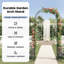 102cm W x 50cm D Steel Arbour-125281674