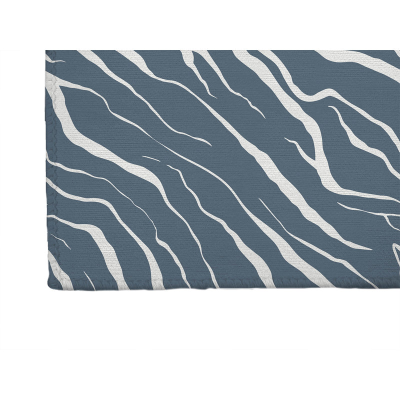 Lush Cracks Kids Play Mat, Blue, Rectangle 3' x 5'
