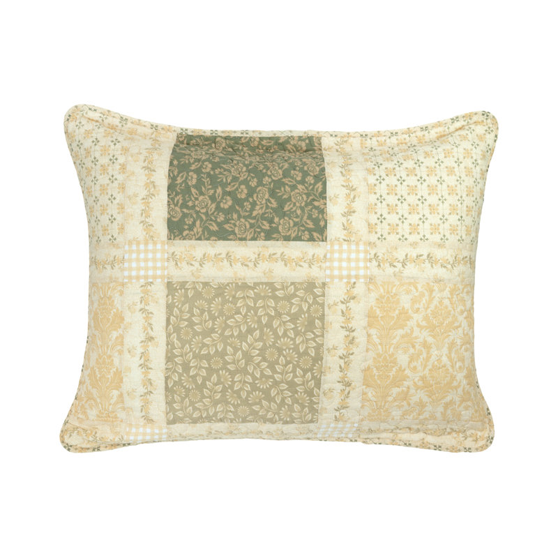 Donna Sharp Meadow Pieced Cotton 3PC Queen Quilt Set, Queen