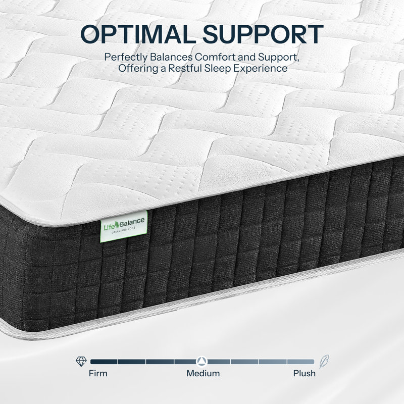 Matelas très grand hybride Life Balance Clime, Très grand lit, 12"
