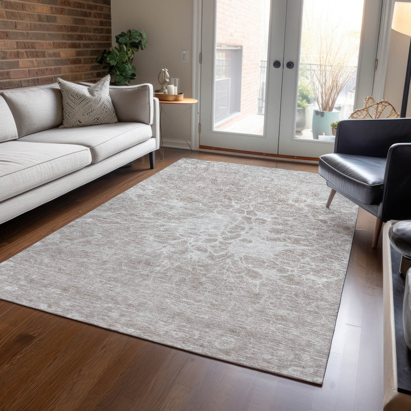Deivion Washable Abstract Indoor / Outdoor Rug, Rectangle 2'6" x 3'10"
