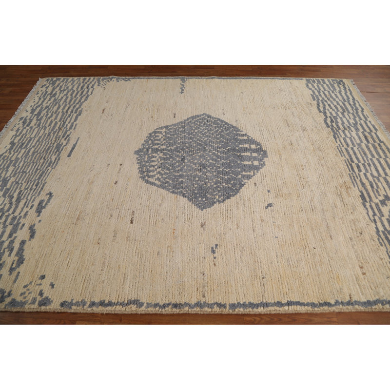 Tapis marocain en laine noué à la main 6 x 9