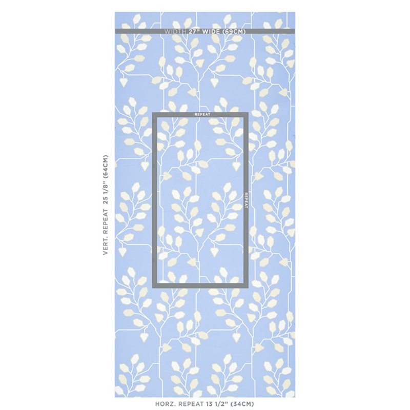 Papier peint Schumacher x Neisha Crosland, Campanule