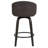 26" Upholstered Swivel Bar and Counter Stool with Wood Frame-325913602