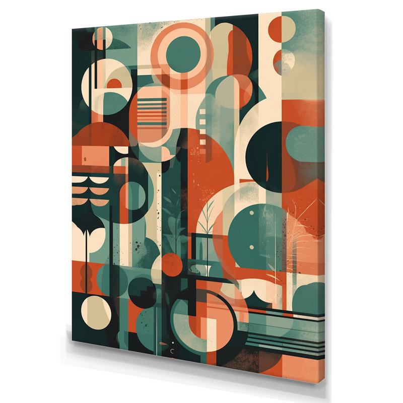 Mid Century Artistic Transformations II, reproduction d'art sur toile, H 20 po x l 12 po x P 1 po, Toile tendue