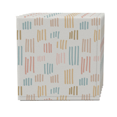 Cotton Twill Striped Square Napkin