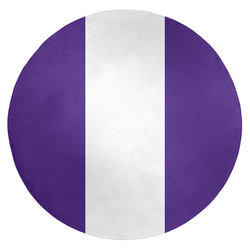 Tapis de zone mauve, Rond 5 pi