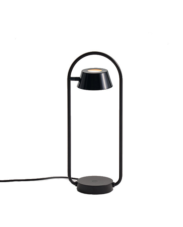 Hup LED Table Lamp, Shiny Black
