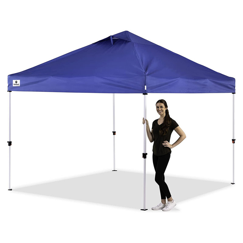 120'' W x 120'' D Steel Pop-Up Canopy, Blue