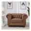 Fauteuil Chesterfield classique pour salon en similicuir-190034036