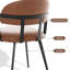 47cm H Upholstered Metal Side Chair-1909612313