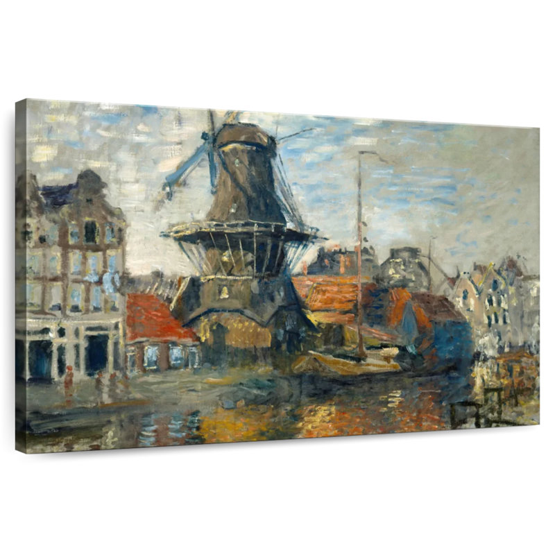 Sirci, le moulin à vent à Amsterdam, H 16 po x l 24 po