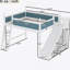 Full Loft Bed With Storage Shelves And Wardrobe, Solid Wood Loft Beds With Detachable Slide And Ladders, No Spring Box Needed, Pink And White.(Patent Protection)-322709640-322709647