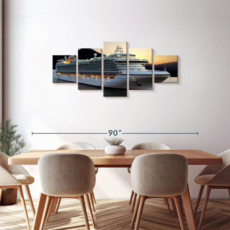Cruise Ship At Dusk