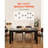 Sturdy Rectangle Dining Table for 4-6 People with Scratch-Resistant Surface