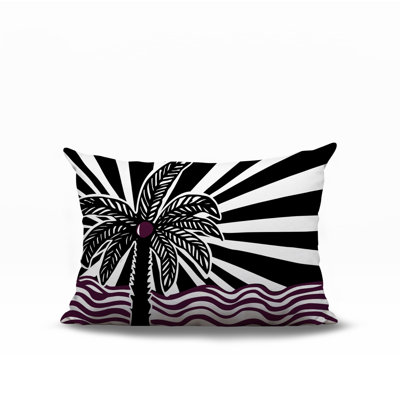 Oreiller rectangulaire réversible intérieur / extérieur Simi Palm