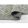 Anders Traditional Floral Wool and Nylon Blue Area Rug