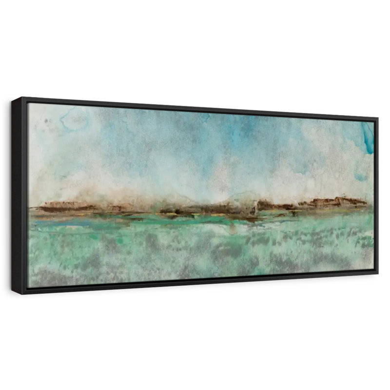 Milles de nulle part I, Cadre flottant noir, 49 po x 17 po