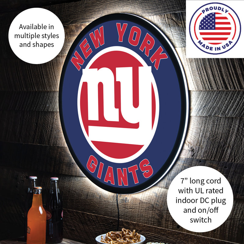 Plaque murale lumineuse NFL, Giants de New York