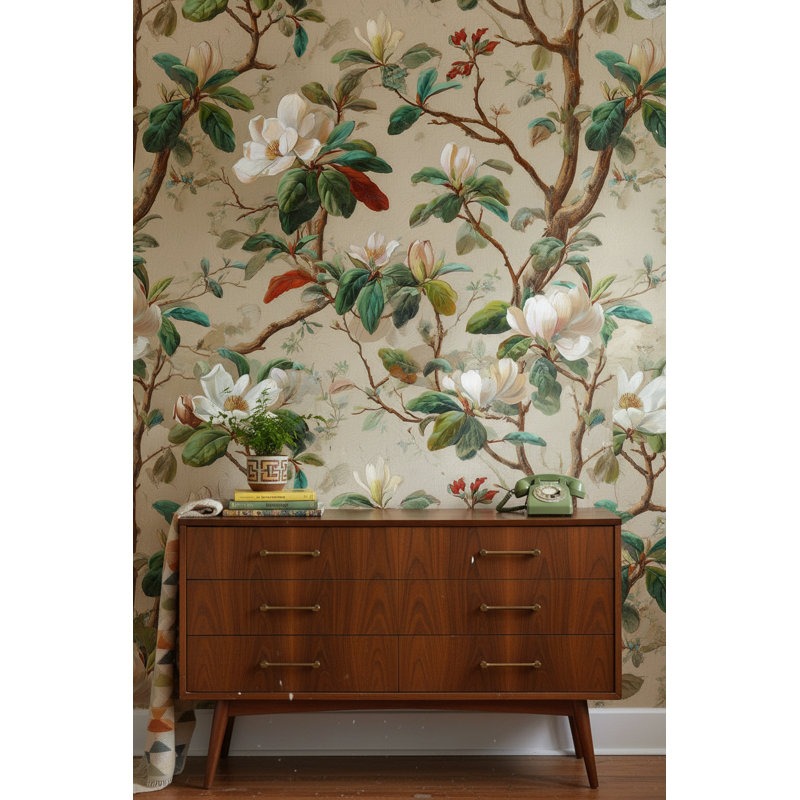 Murale traditionnelle Magnolia