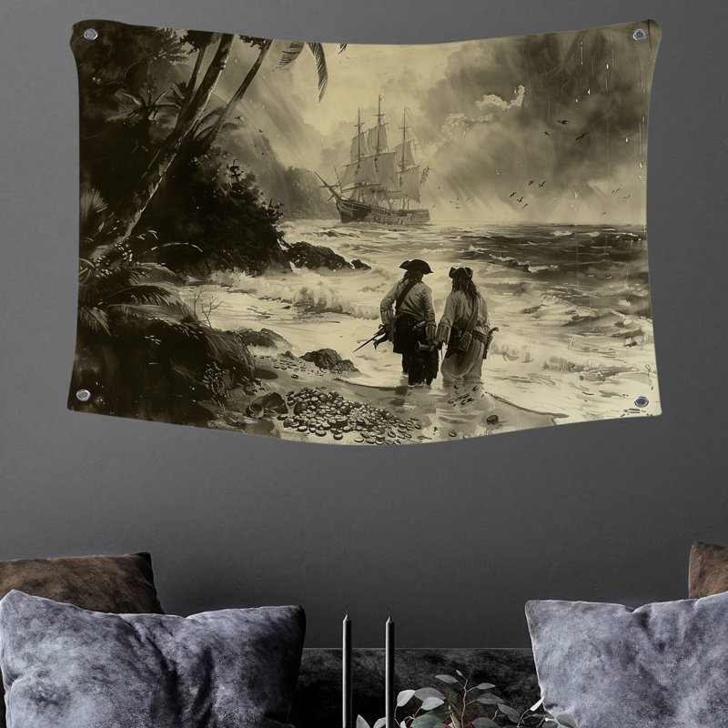 Tapisserie en microfibre, H 88 po x l 104 po