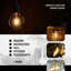 8 Wattage E27 Dimmable LED Vintage Edison Globe Light Bulb Amber