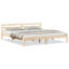Bed Frame with Headboard Solid Pine Wood-707680399-707680385
