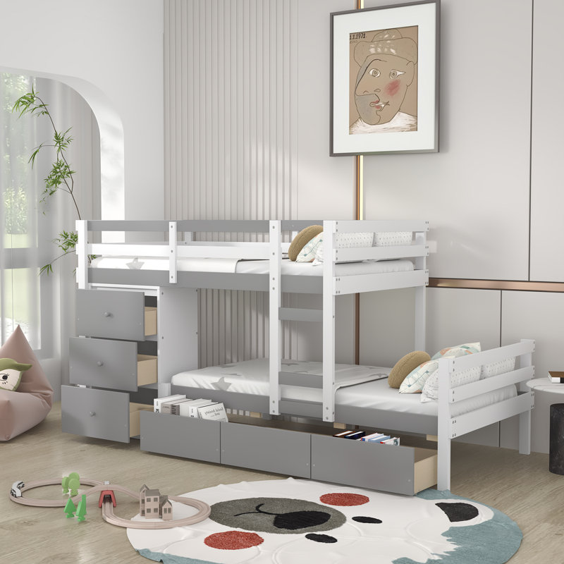 Lit superposé standard Handlon par Harriet Bee, gris