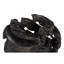 Wood Abstract Pot Planter in Black/Brown