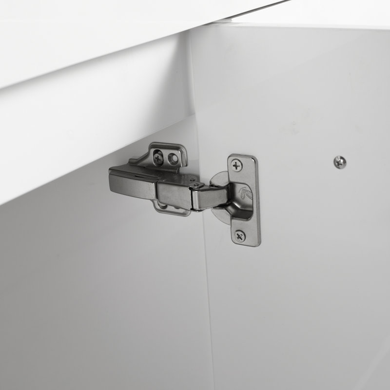 Meuble-lavabo mural (seulement le corps de l'armoire, pas d'évier supérieur), Blanc lustré