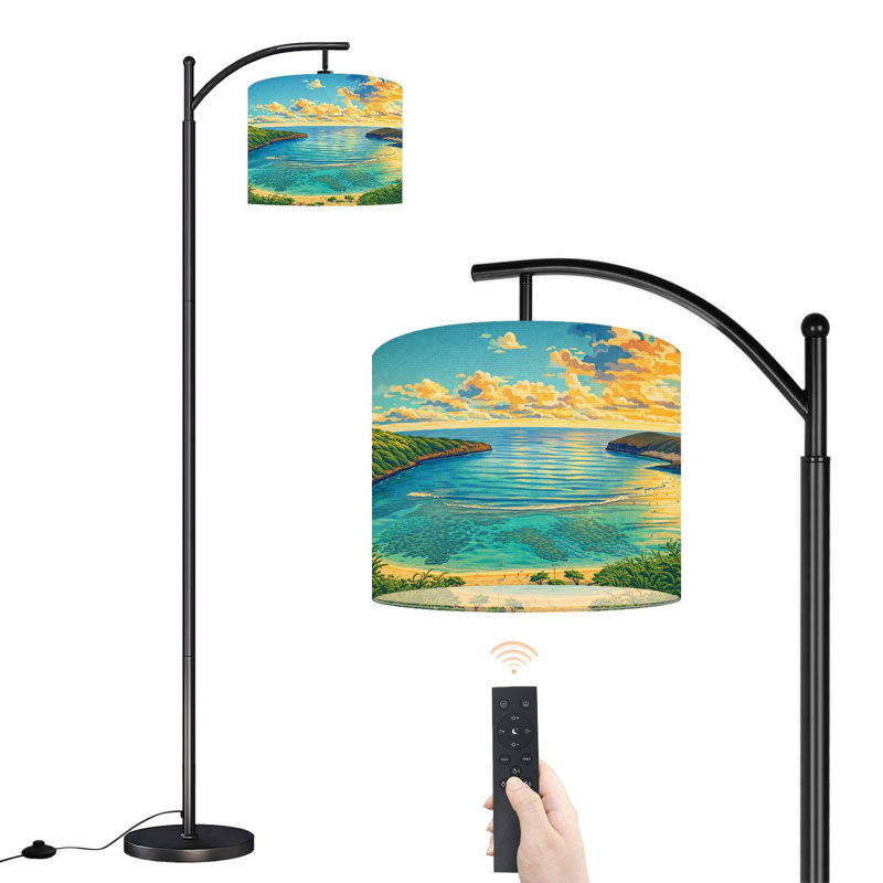 Lampe sur pied avec abat-jour réglable Arc