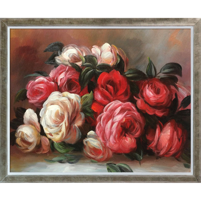 « discarded roses » par pierre-auguste renoir image, reproduction d’art sur toile, H 18,4 po x l 22,4 po x P 2 po