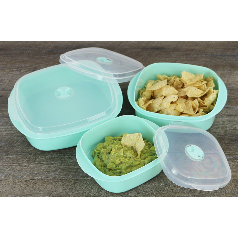 Ensemble de 3 contenants alimentaires Argelis, Écume de mer
