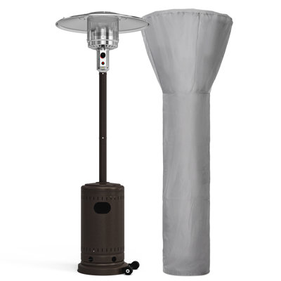 Chauffe-terrasse sur roulettes au propane 48 000 BTU avec roues