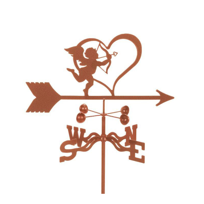 Girouette Cupidon, Fixation de jardin